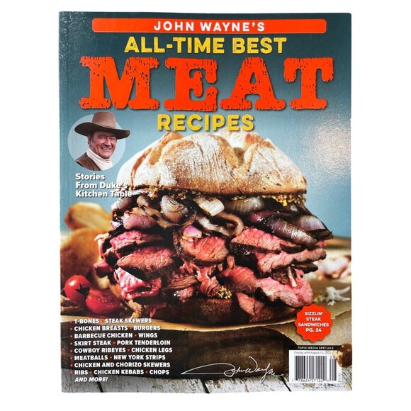 John Wayne Cookbook Collection - Bundle of 6 Featuring Recipes & Grilling Tips - Picture 8 of 16